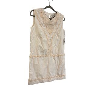 Joie Modarie Dress Buttercream New Hand-Crafted Embroidered Eyelet Mini